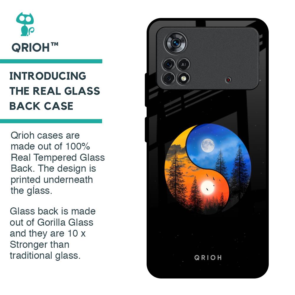 Yin Yang Balance Glass Case for Poco X4 Pro 5G
