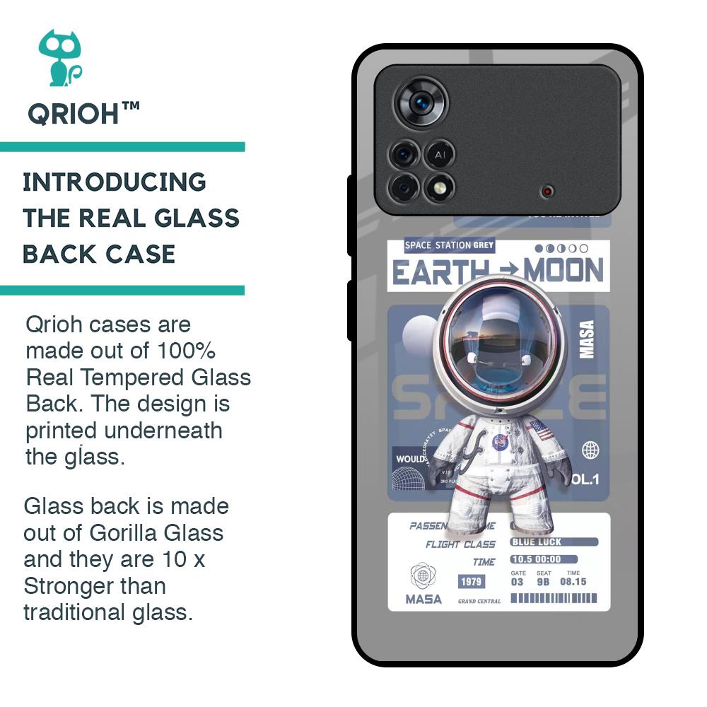 Space Flight Pass Glass Case for Poco X4 Pro 5G