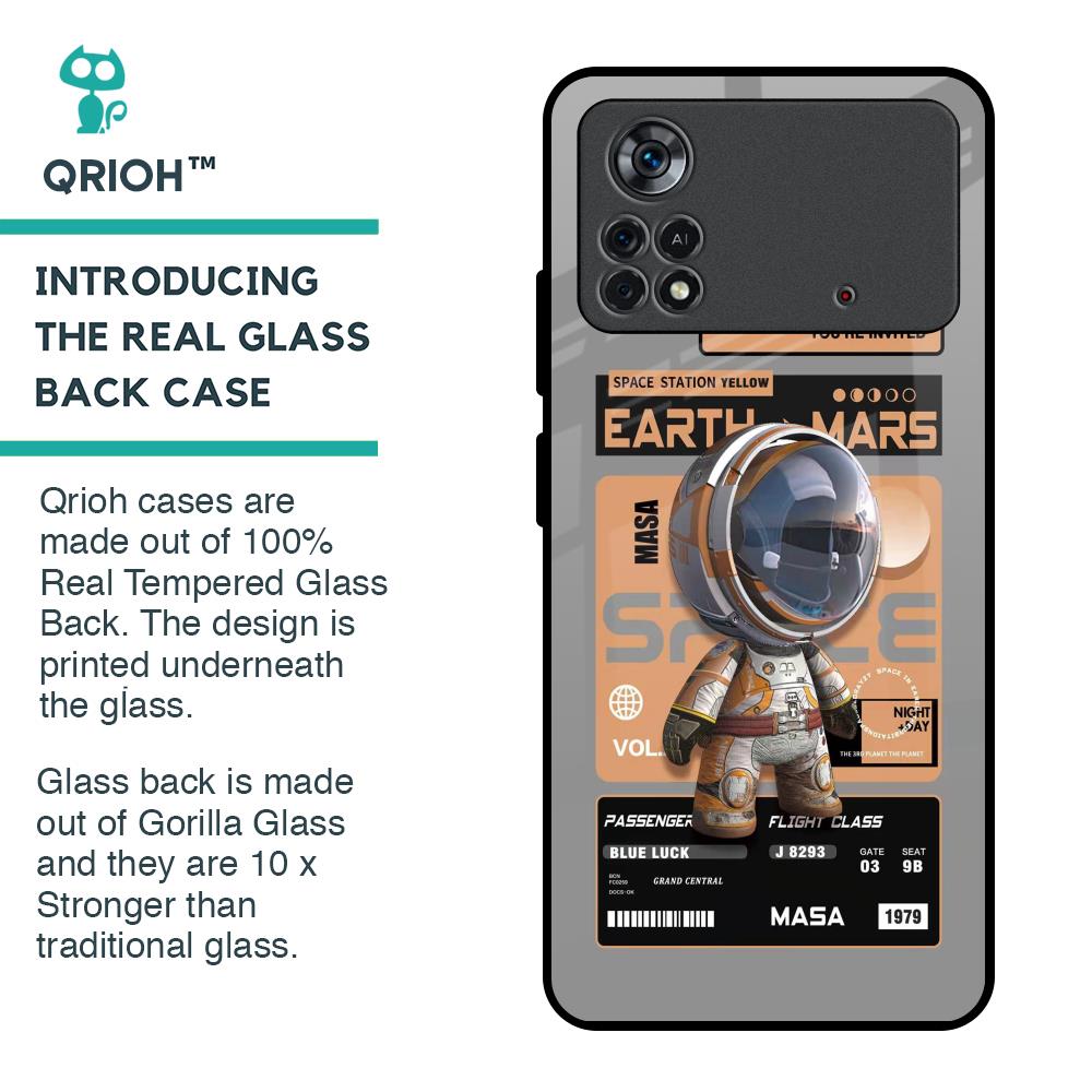 Space Ticket Glass Case for Poco X4 Pro 5G