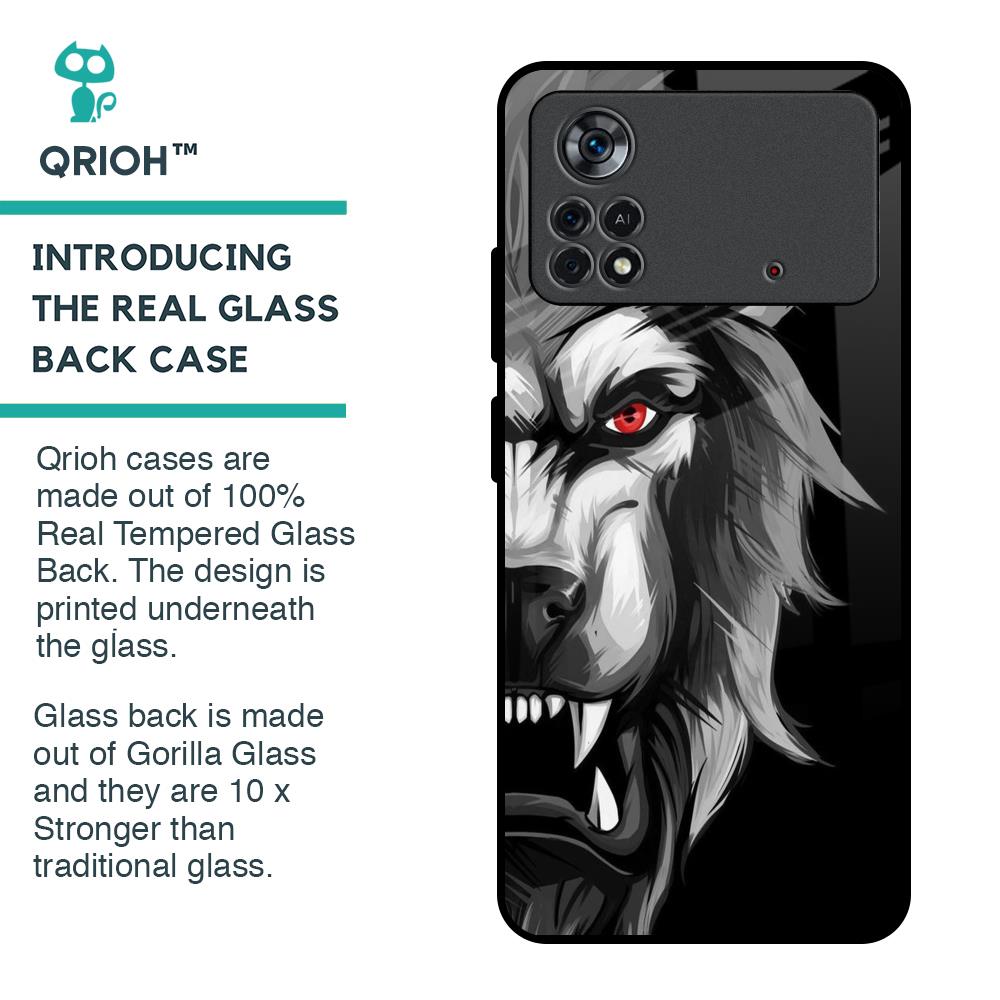 Wild Lion Glass Case for Poco X4 Pro 5G