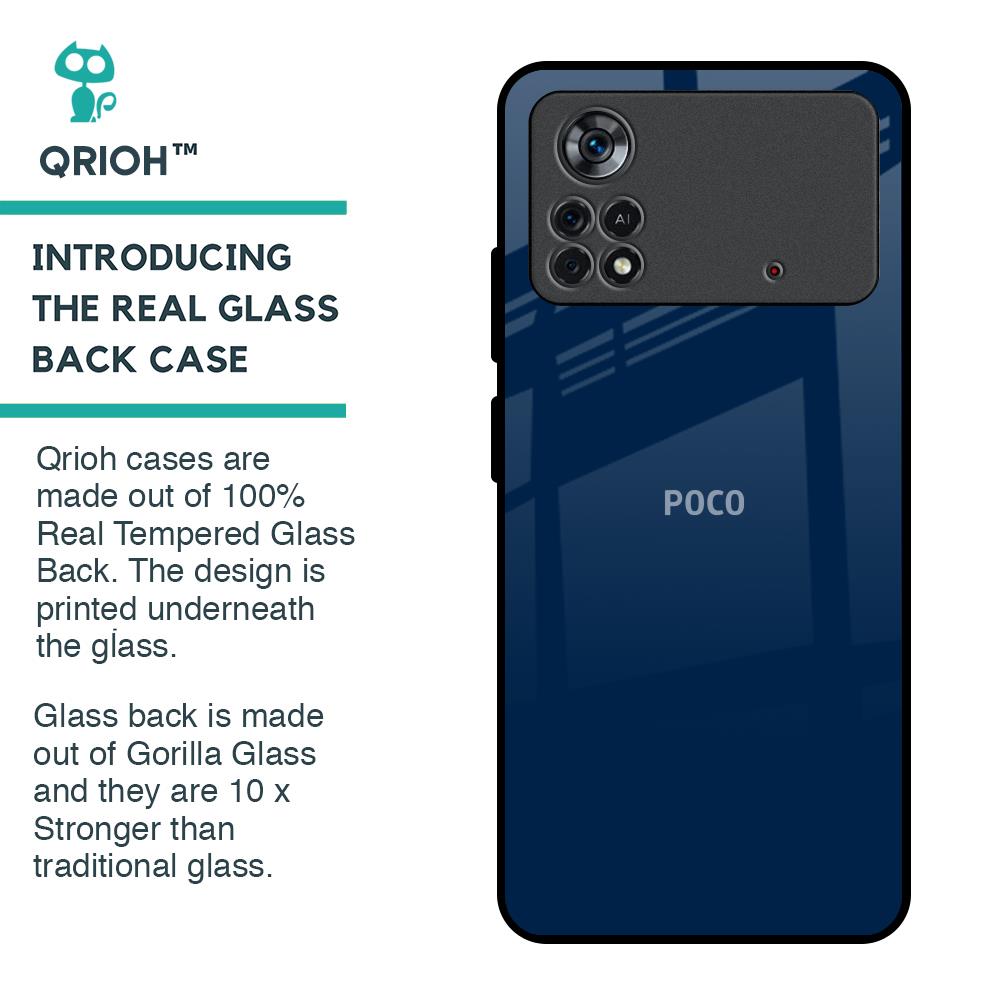 Royal Navy Glass Case for Poco X4 Pro 5G