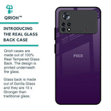 Dark Purple Glass Case for Poco X4 Pro 5G