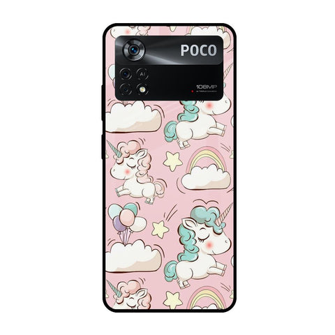 Balloon Unicorn Poco X4 Pro 5G Glass Cases & Covers Online