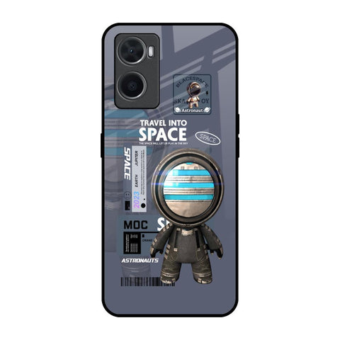Space Travel Oppo A76 Glass Back Cover Online