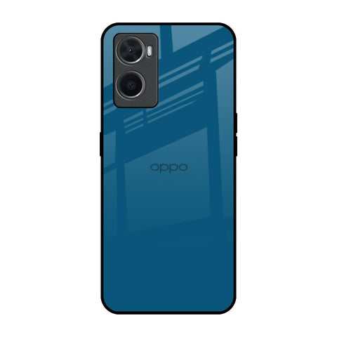 Cobalt Blue Oppo A76 Glass Back Cover Online