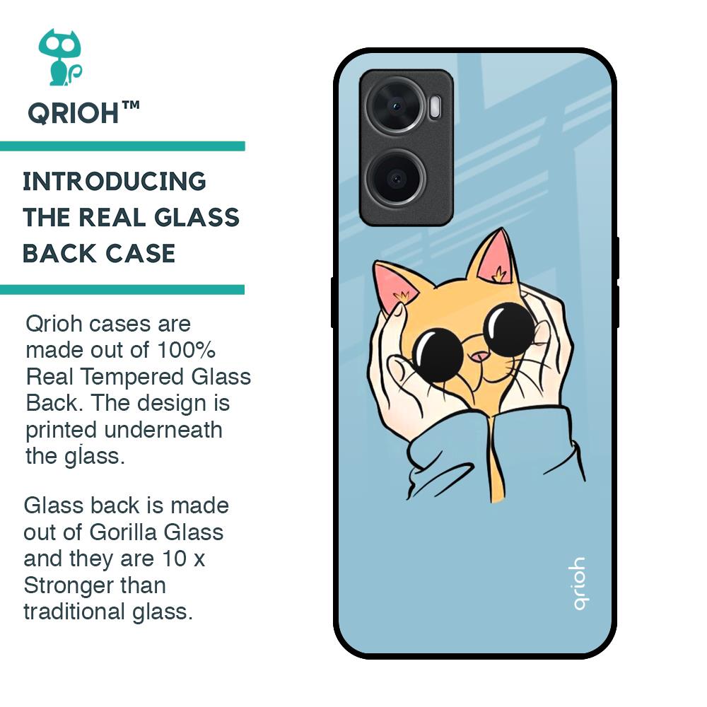Adorable Cute Kitty Glass Case For Oppo A76