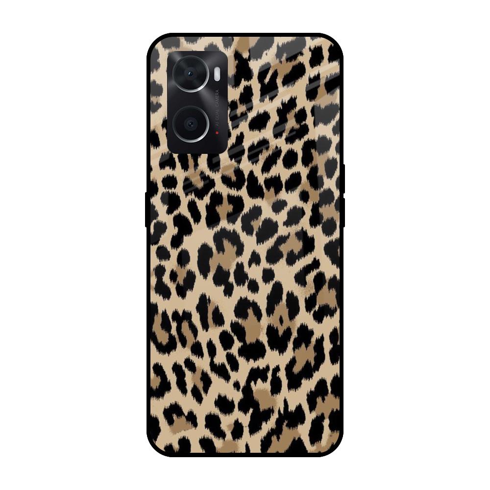 Leopard Seamless Oppo A76 Glass Cases & Covers Online