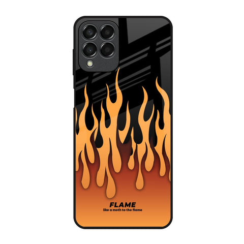 Fire Flame Samsung Galaxy M33 5G Glass Back Cover Online