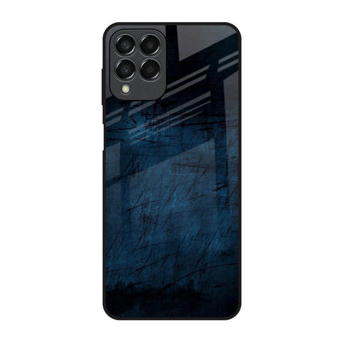 Dark Blue Grunge Samsung Galaxy M33 5G Glass Back Cover Online