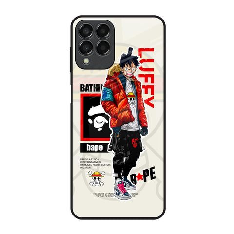 Bape Luffy Samsung Galaxy M33 5G Glass Back Cover Online