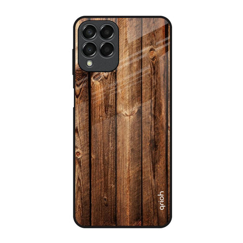 Timber Printed Samsung Galaxy M33 5G Glass Back Cover Online
