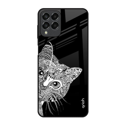Kitten Mandala Samsung Galaxy M33 5G Glass Back Cover Online