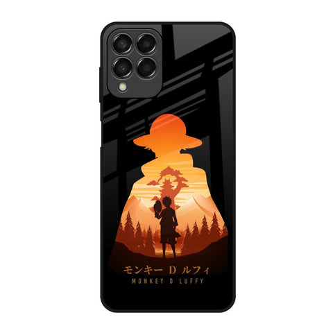 Luffy One Piece Samsung Galaxy M33 5G Glass Back Cover Online