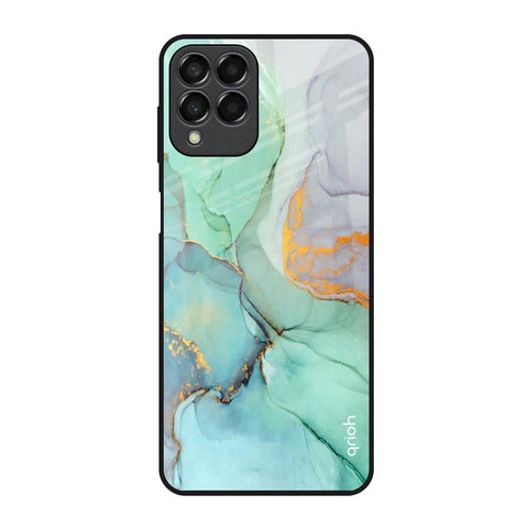 Green Marble Samsung Galaxy M33 5G Glass Back Cover Online