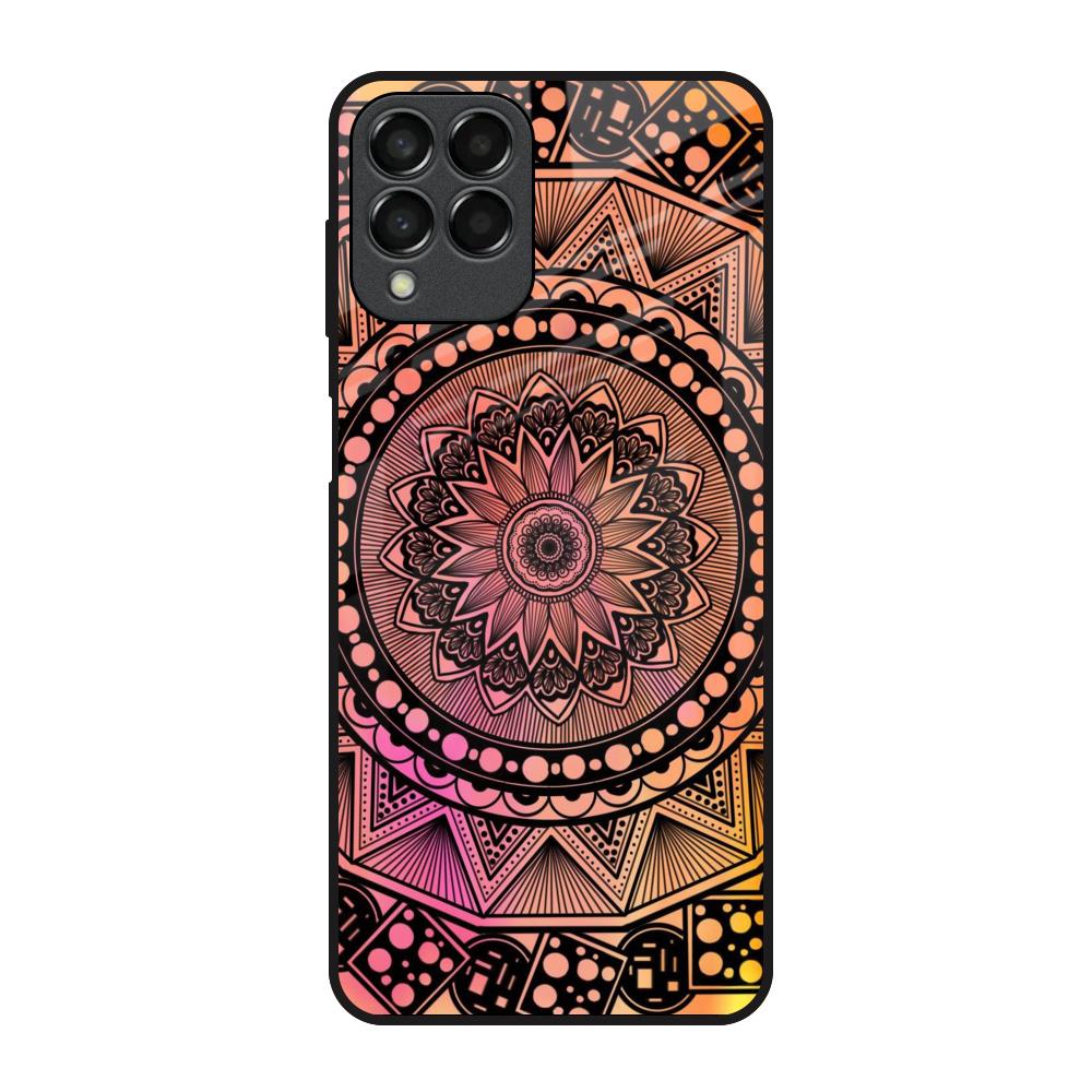 Floral Mandala Samsung Galaxy M33 5G Glass Back Cover Online