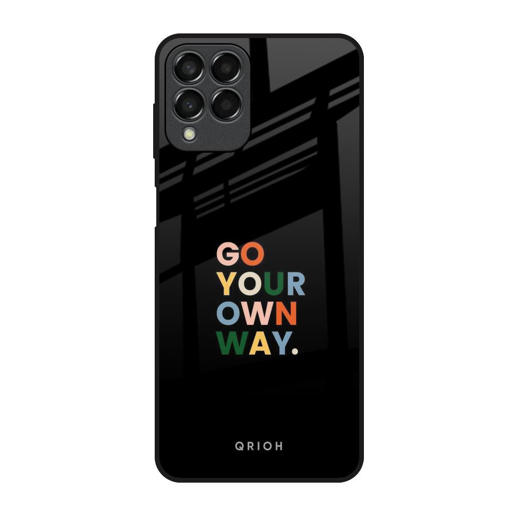 Go Your Own Way Samsung Galaxy M33 5G Glass Back Cover Online
