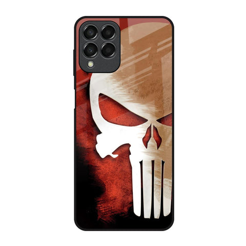 Red Skull Samsung Galaxy M33 5G Glass Back Cover Online