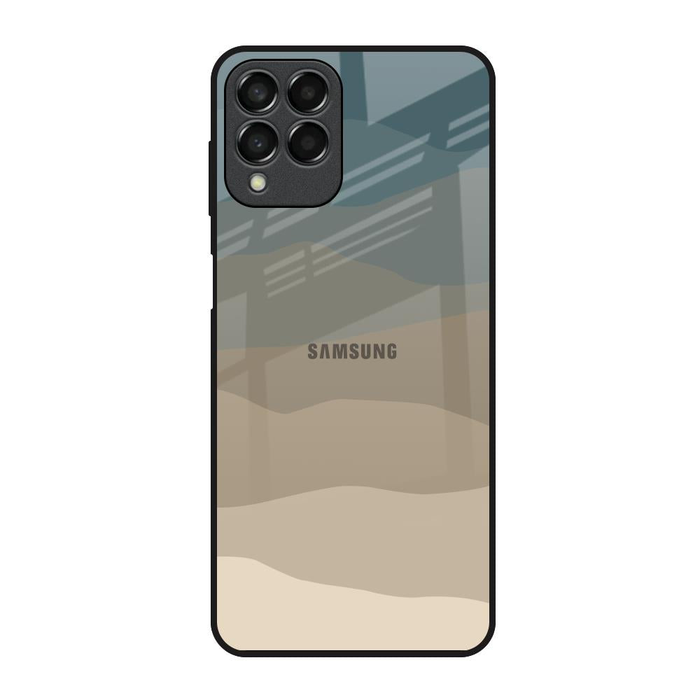 Abstract Mountain Pattern Samsung Galaxy M33 5G Glass Back Cover Online