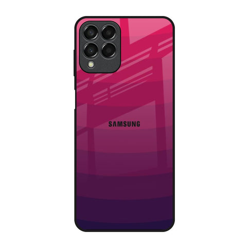 Wavy Pink Pattern Samsung Galaxy M33 5G Glass Back Cover Online