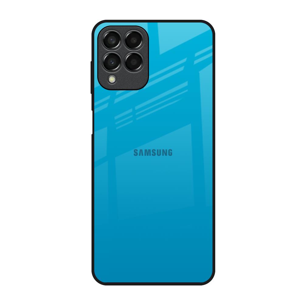 Blue Aqua Samsung Galaxy M33 5G Glass Back Cover Online