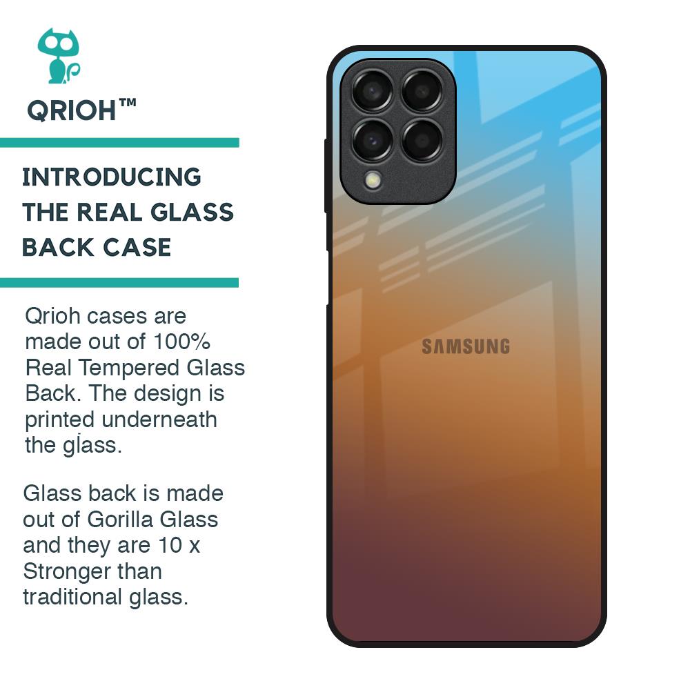 Rich Brown Glass Case for Samsung Galaxy M33 5G