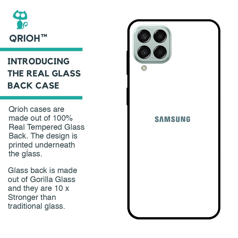 Arctic White Glass Case for Samsung Galaxy M33 5G