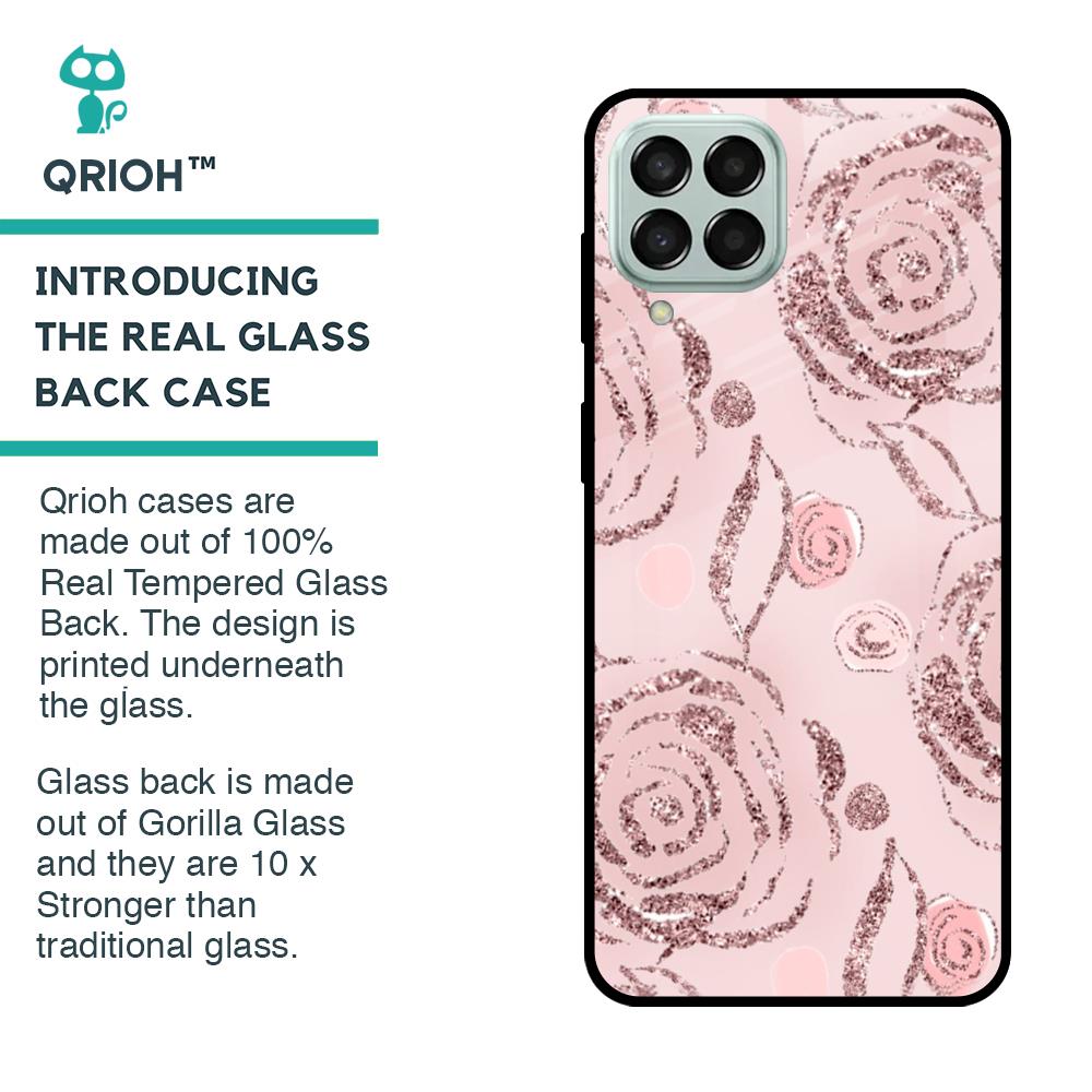 Shimmer Roses Glass case for Samsung Galaxy M33 5G