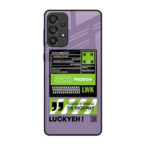 Run & Freedom Samsung Galaxy A73 5G Glass Back Cover Online