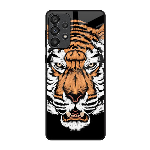 Angry Tiger Samsung Galaxy A73 5G Glass Back Cover Online