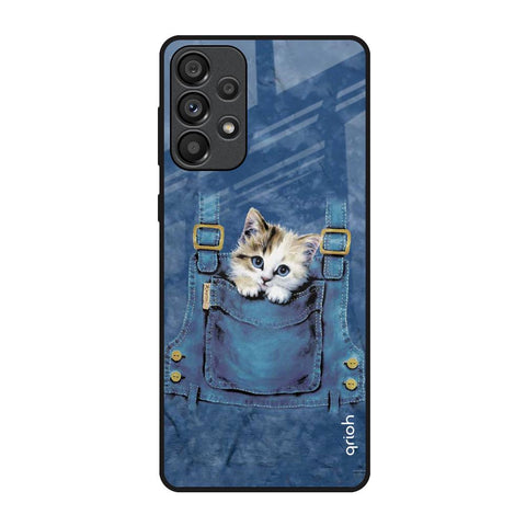 Kitty In Pocket Samsung Galaxy A73 5G Glass Back Cover Online