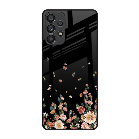 Floating Floral Print Samsung Galaxy A73 5G Glass Back Cover Online
