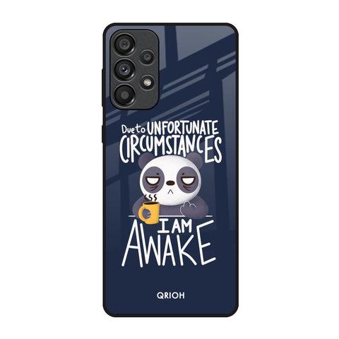 Struggling Panda Samsung Galaxy A73 5G Glass Back Cover Online