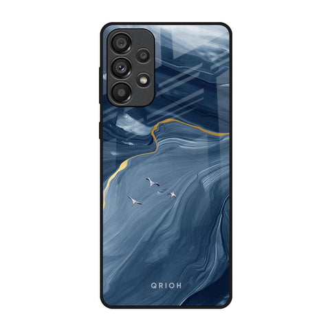 Deep Ocean Marble Samsung Galaxy A73 5G Glass Back Cover Online