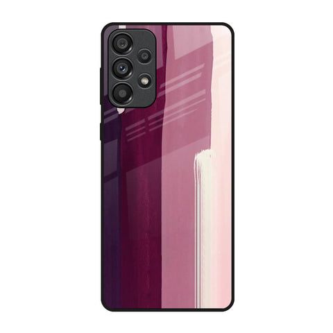 Brush Stroke Art Samsung Galaxy A73 5G Glass Back Cover Online