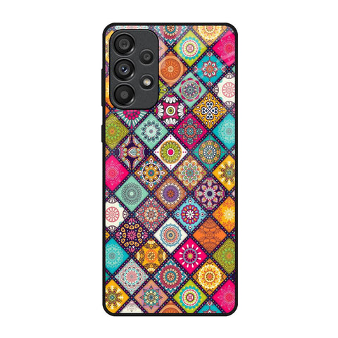 Multicolor Mandala Samsung Galaxy A73 5G Glass Back Cover Online