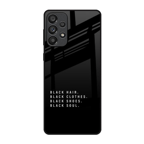Black Soul Samsung Galaxy A73 5G Glass Back Cover Online
