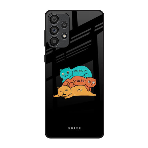 Anxiety Stress Samsung Galaxy A73 5G Glass Back Cover Online