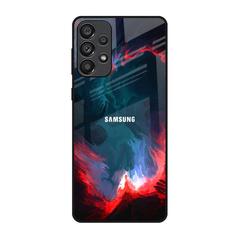 Brush Art Samsung Galaxy A73 5G Glass Back Cover Online