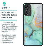 Green Marble Glass Case for Samsung Galaxy A73 5G