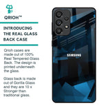 Polygonal Blue Box Glass Case For Samsung Galaxy A73 5G