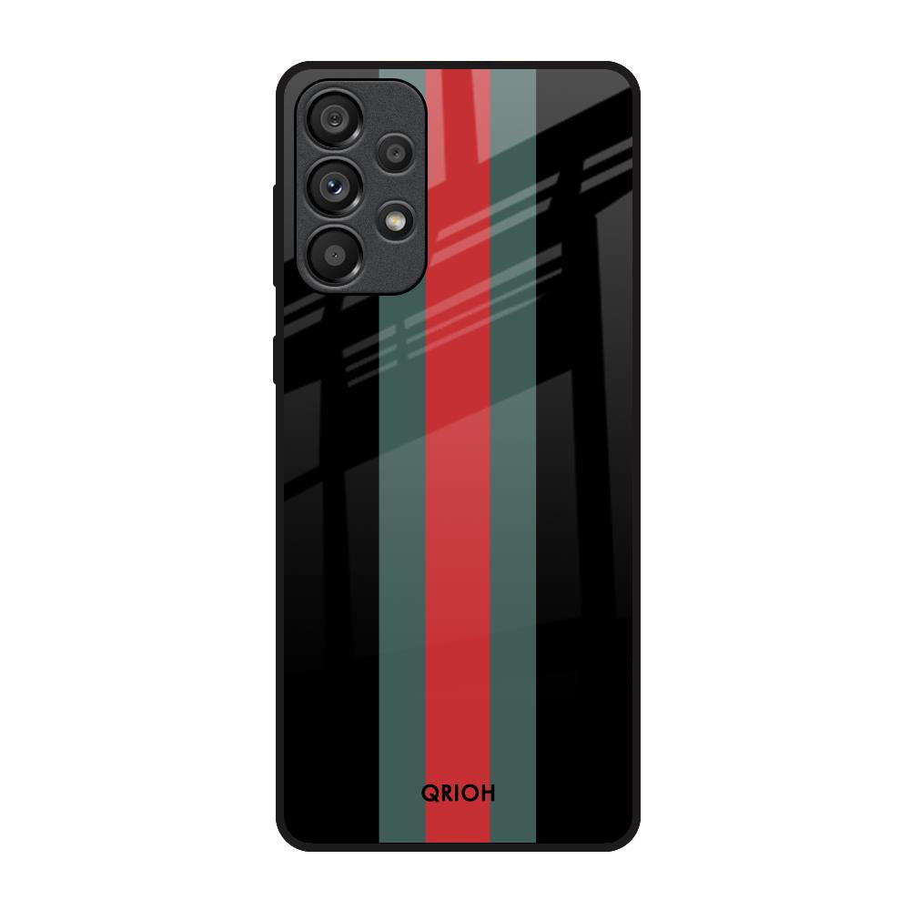 Vertical Stripes Samsung Galaxy A33 5G Glass Back Cover Online
