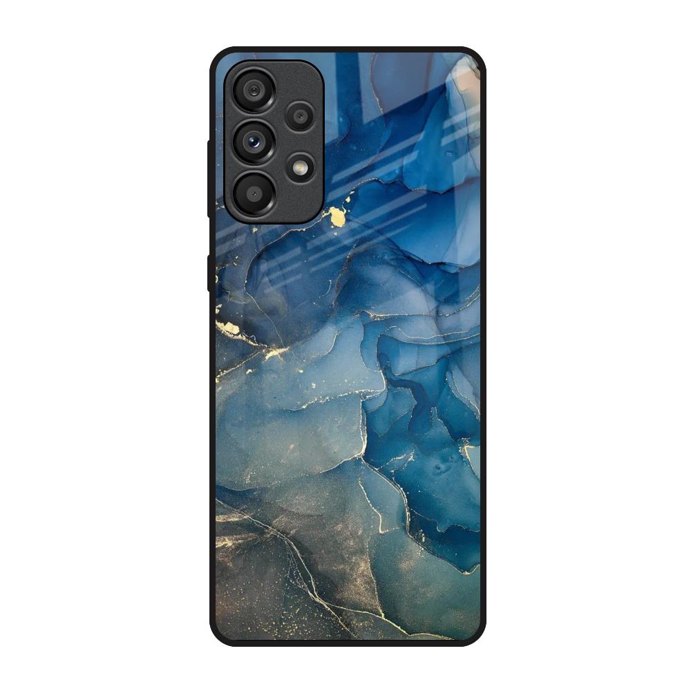Blue Cool Marble Samsung Galaxy A33 5G Glass Back Cover Online