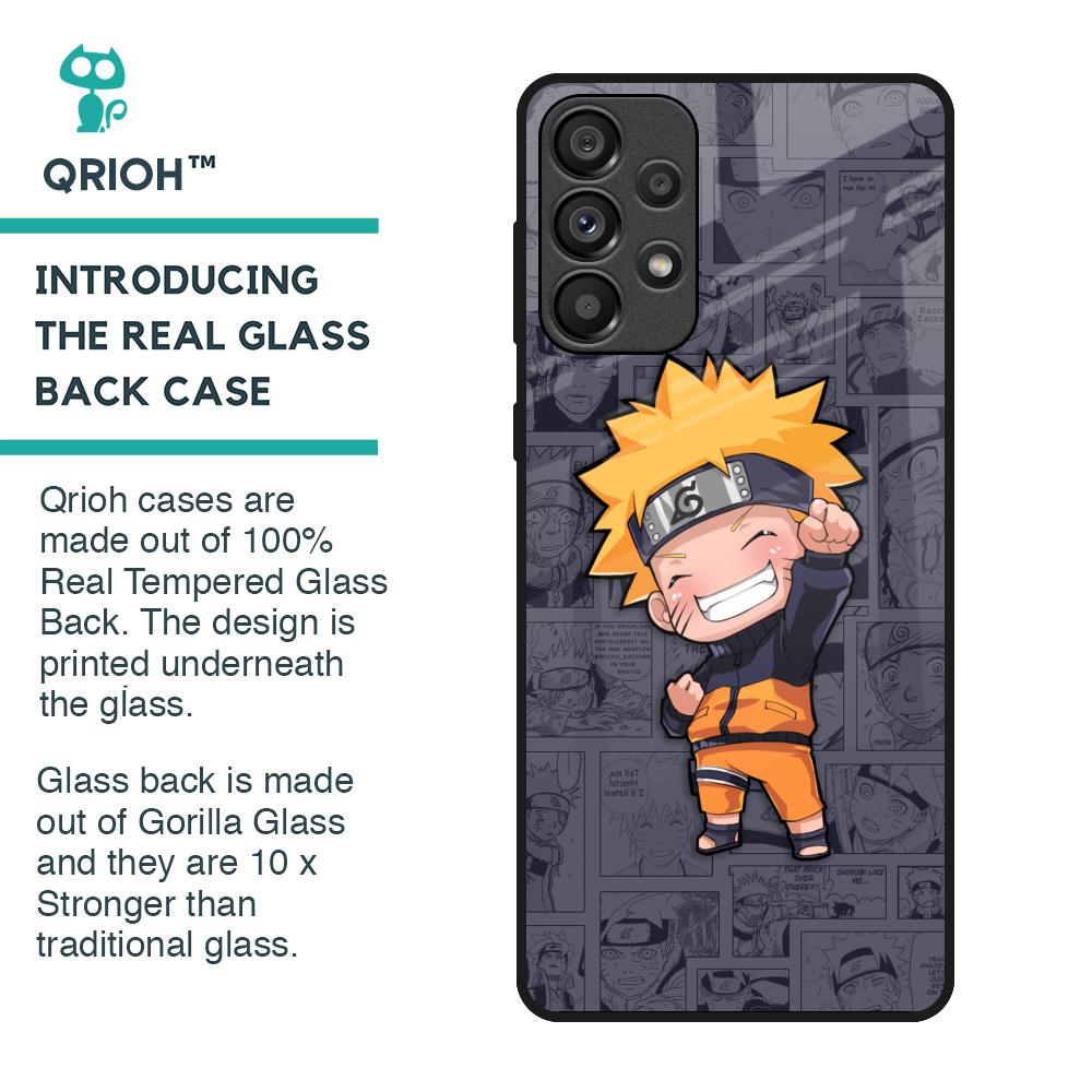 Orange Chubby Glass Case for Samsung Galaxy A33 5G