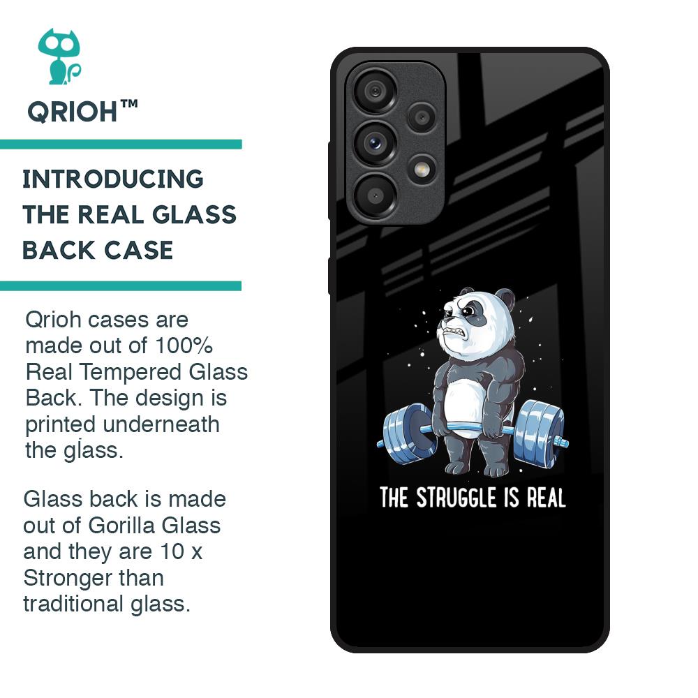 Real Struggle Glass Case for Samsung Galaxy A33 5G