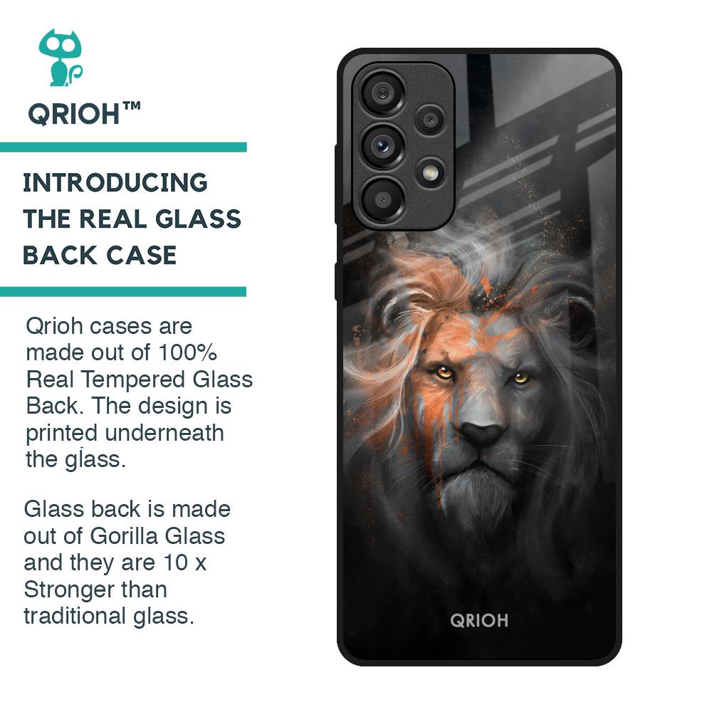 Devil Lion Glass Case for Samsung Galaxy A33 5G