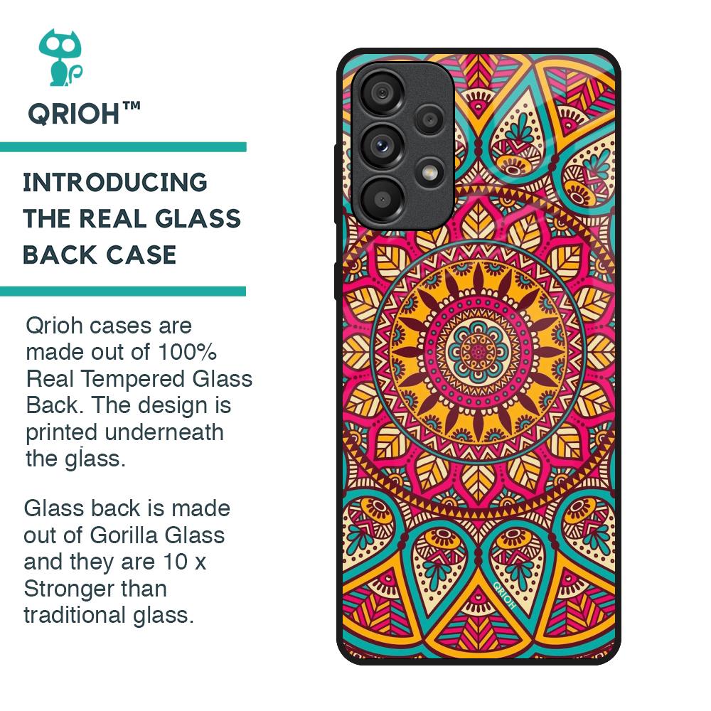 Elegant Mandala Glass Case for Samsung Galaxy A33 5G