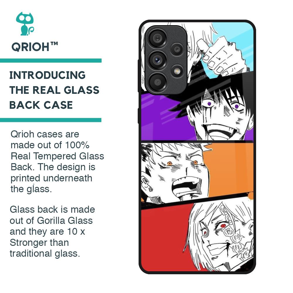 Anime Sketch Glass Case for Samsung Galaxy A33 5G
