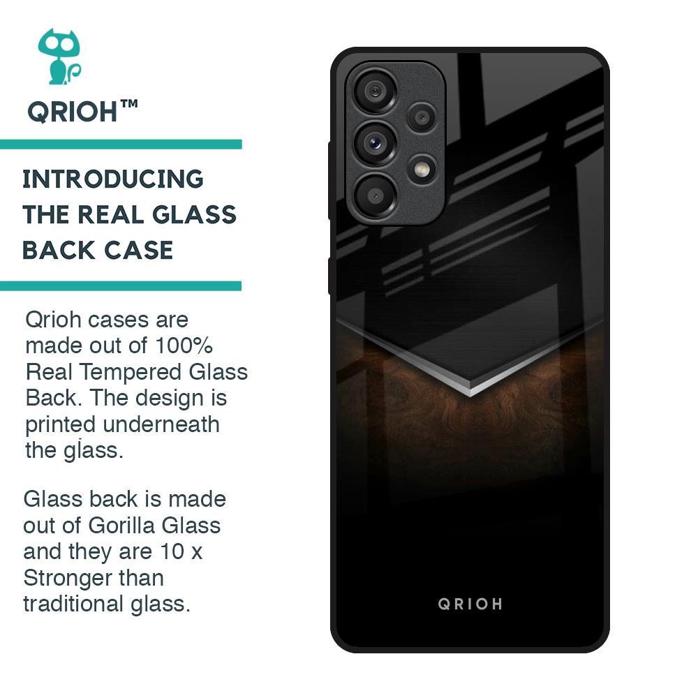 Dark Walnut Glass Case for Samsung Galaxy A33 5G