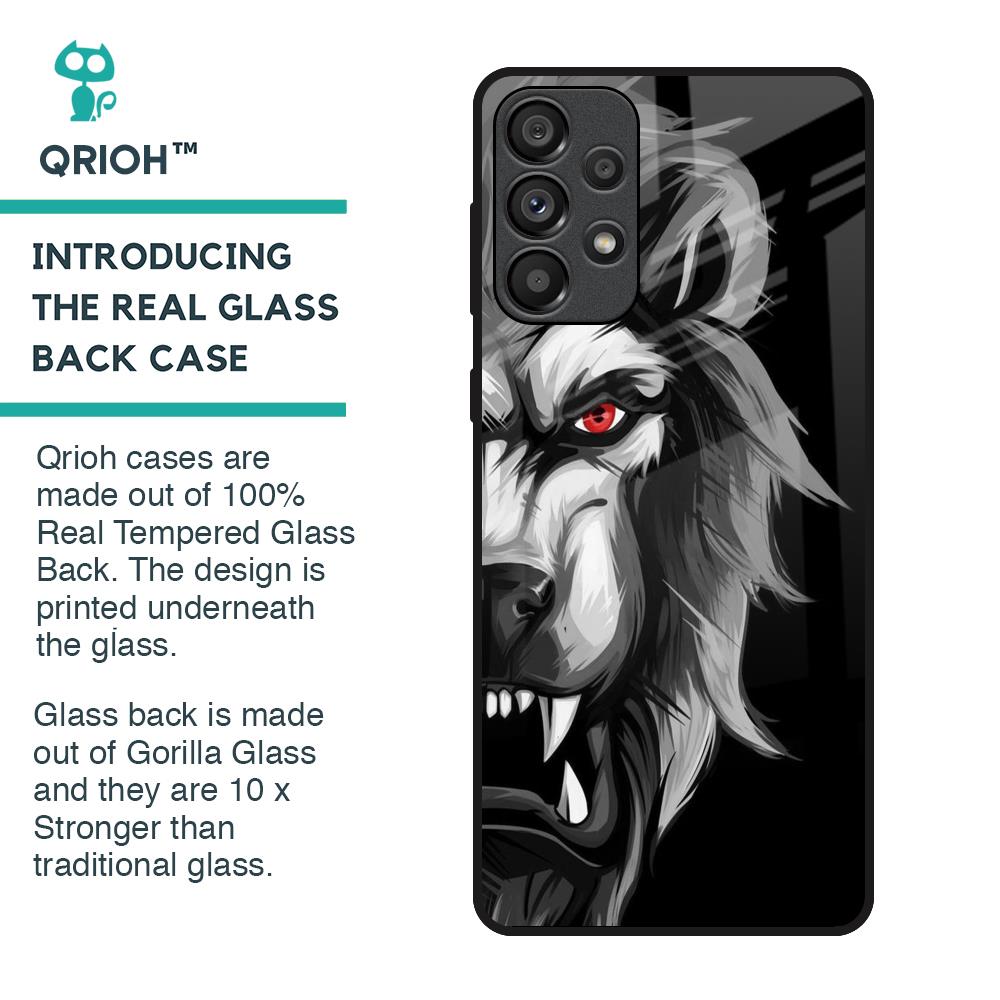 Wild Lion Glass Case for Samsung Galaxy A33 5G