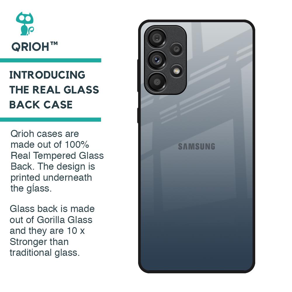 Smokey Grey Color Glass Case For Samsung Galaxy A33 5G